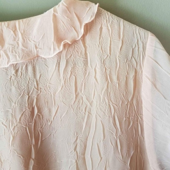 Vintage Pink Gauzy Blouse - Picture 3 of 4